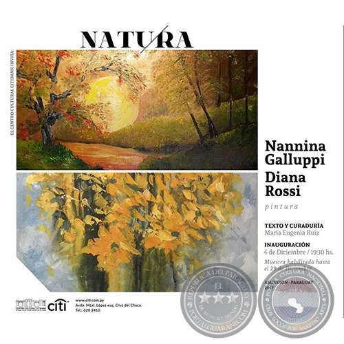 NATURA - Artistas: Nannina Galluppi y Diana Rossi - Lunes 04 de Diciembre de 2017